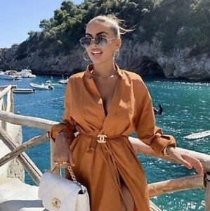 Zara Gold-Brown Tunic